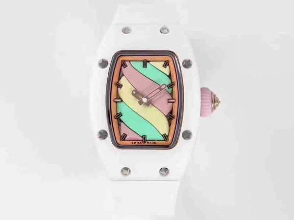 

luxury mens mechanics watch richa milles highest level of swiss movement fashion waterproof luminous diversipink womens rlexables watches hs, Slivery;brown
