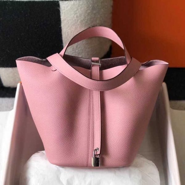 

designer herme bag women's large fashion classic original mother togo vegetable basket real cowhide litchi pattern large capacity porta