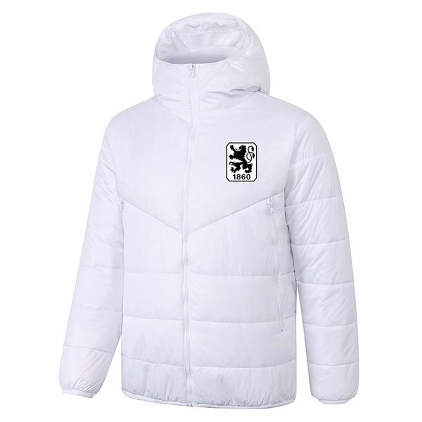 

mens running jackets 1860 munchen zipper cotton coat soccer hooded winter windproof print down jacket keep warm men football hoodies windbre, Black;red