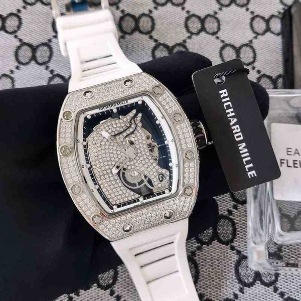 

multi-function superclone luxury mens mechanics watch richa milles horsehead watch men's same multifunctional hollow out mechanical r w, Slivery;golden