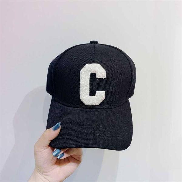 

ball celins caps baseball cap female 2021 new saijia c-letter embroidery elements versatile trend personality fashion hat, Blue;gray