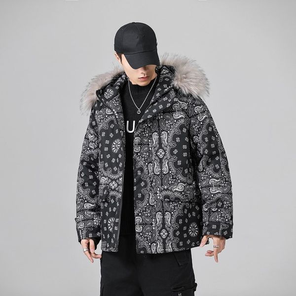 

men's down parkas men parkas coats winter male hooded jackets casual thicken parka warm coat male fashion waterproof woman parkas coat, Black