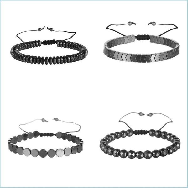 

beaded necklaces no magnetic black hematite beaded bracelets for women men healing beads health jewelry 34 d3 drop delivery 2021 neck dhtw0, Silver