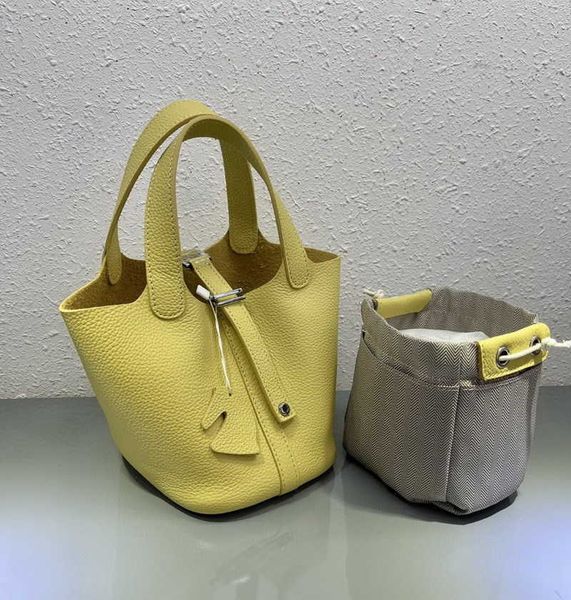 

designer herme bag women's large fashion classic 2022 new h leather 14cm vegetable basket women's's mini leather bu et cute h
