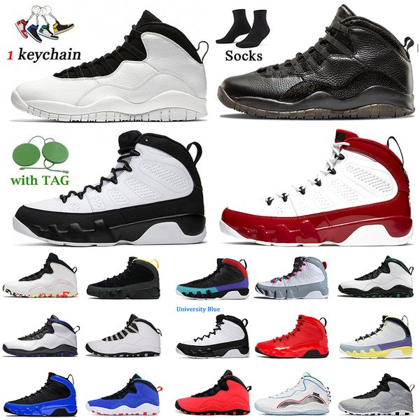 

jumpman 9 10 mens basketball shoes jorda 9s particle grey fire red university blue chicago jordens9s sneakers 10s ember glow cement cool