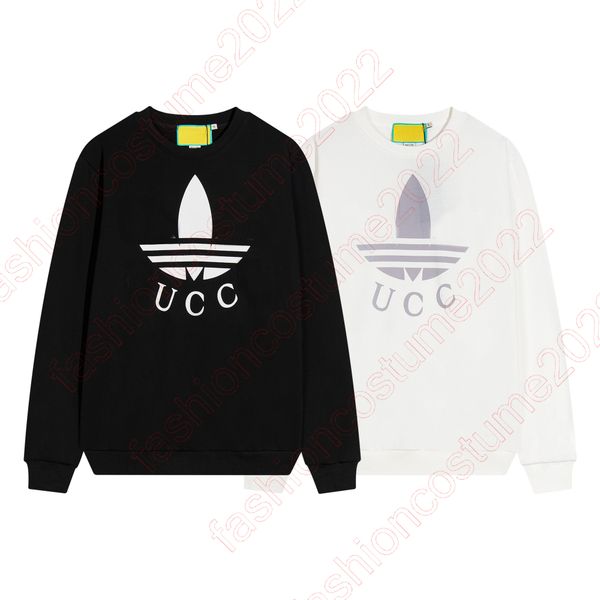 

2023 women interlocking g print sweatshirt fashion mens hooded sweatshirt long sleeve autumn casual hoodies boy brand solid sweatshirts hood, Black