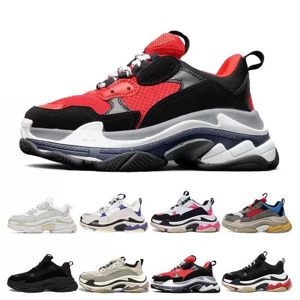 

triple s luxurys designers casual shoes mens womens white black bred pink cool grey bule purple peach powder mens ports sneakers