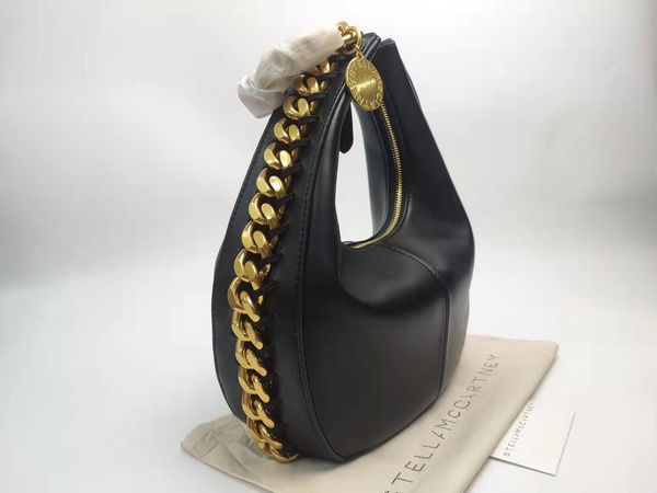 

frayme stella mccartney medium zipped shoulder bag women frayme small leather lady hobo bags with handbag luxury designer black gold medall