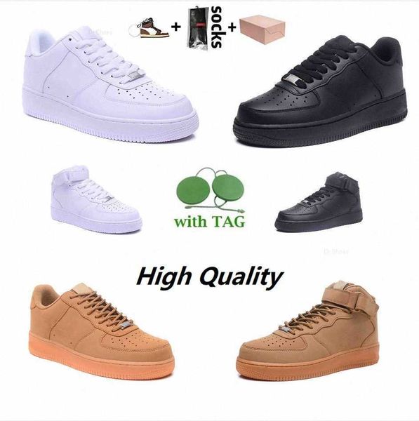 

platform men women casual shoes 1s classic 1 triple white black air mens womens airforce 1 airforce1 af1 sneakers trainers sports 36-46