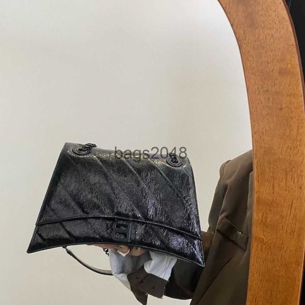 

evening bags balencaigass designer autumn winter 2022 new fashion brand chain hourglass bag one shoulder crossbody bag women's big hand