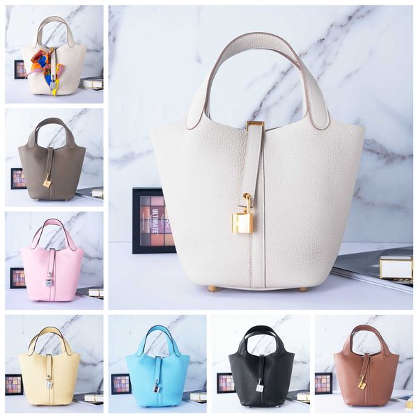 

designer herme bag women's large fashion classic high order semi manual tc leather vegetable basket french wax original edge oil 18cm w