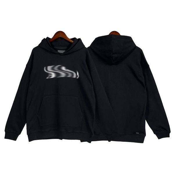 

mens hoodie sweatshirts classic printing high street embroidered hip hop long sleeves asian size nmc2, Black