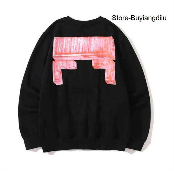 

oil painting off designer mens hoodies x printed black white hoodie hooded casual harajuku pullovers streetwear hoody asian size