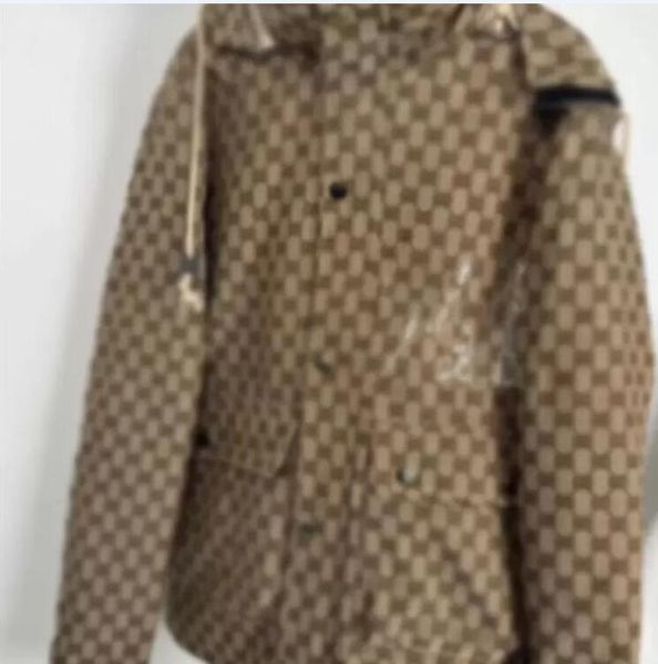 

2022 men's jackets puffer waterproof fabric functional hooded spring and autumn new outdoor leisure zipper cardigan cucci denim jacket, Black;brown