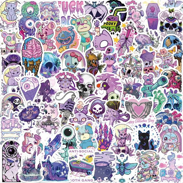 

pack of 65pcs colorful graffiti stickers no-duplicate waterproof vinyl sticker for luggage skateboard notebook water bottle car decals kids