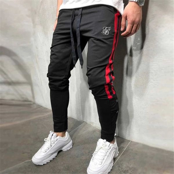 

men's pants siksutra celana olahraga pria jogging lari gym jogger katun pas badan g221007, Black