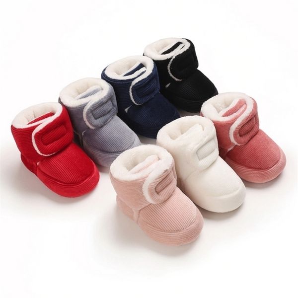 

first walkers winter super warm born shoes baby girls princess boots soft soled infant toddler kids boy footwear 221007