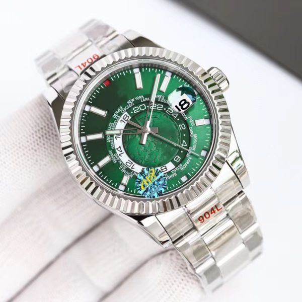 

aaa uality designer wristwatch luxury mens watch movement watches stainless steel automatic mechanical men classic waterproof, Blue
