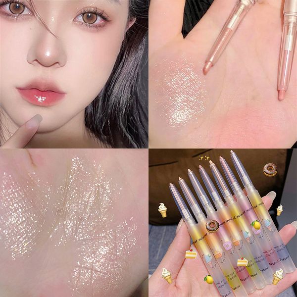 

eye shadow liner combination shiny glitter eyeshadow pen diamond eyes cil eyeliner pearlescent matte highlight brighten lying silkworm cosme