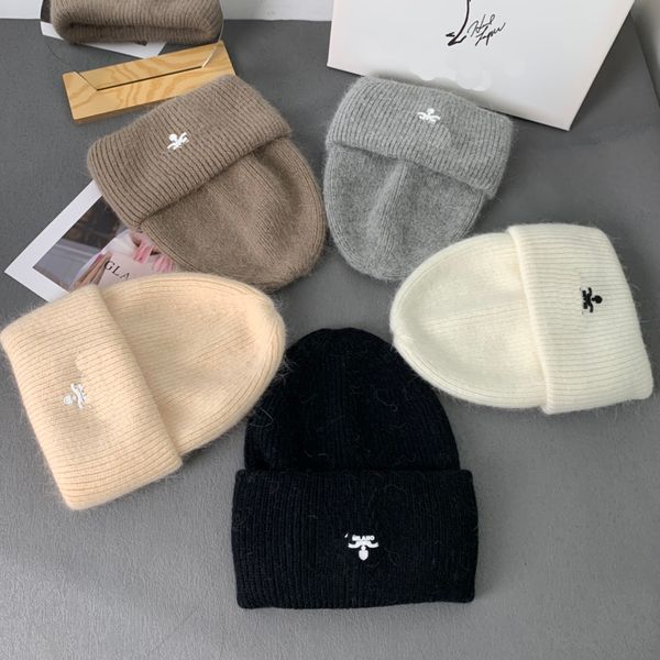 

luxury snapbacks beanies designer winter bean men and women fashion design knit hats fall woolen cap letter jacquard warm skull hat, Black;white