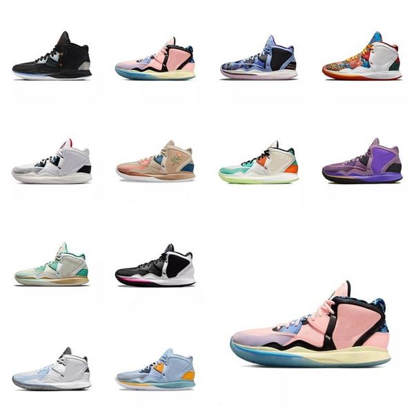 

basketball shoes trainers sports sneakers pale ivory anime hip hop horus brown green soundwave jogging kyries 7s 7 8 us7-12, Black