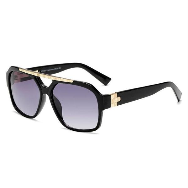 

brand design fashion men sunglasses vintage male square sun glasses luxury man sunglass uv400 shades gafas de sol frames287s, Black
