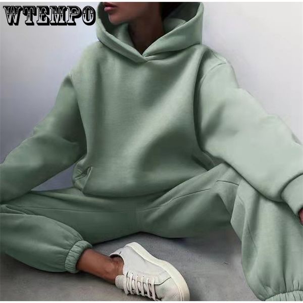 

womens two piece pants womens tracksuit solid hooded sport suits autumn warm hoodie casual long sleeve sweatshirts and trousers fleece two p, White