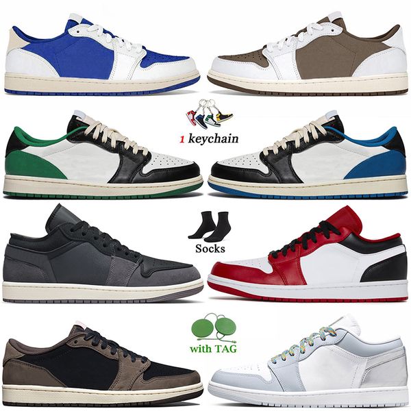 

1s basketball shoes jumpman 1 women mens trainers beaded tear away silver olive wolf grey panda panda unc black university blue bred toe cac, White;red