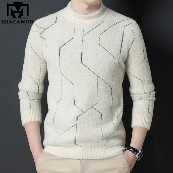 

mens sweaters brand luxury soft sweater men wool pullover slim fit jumpers warm knitred casual men clothing y453 221008, White;black
