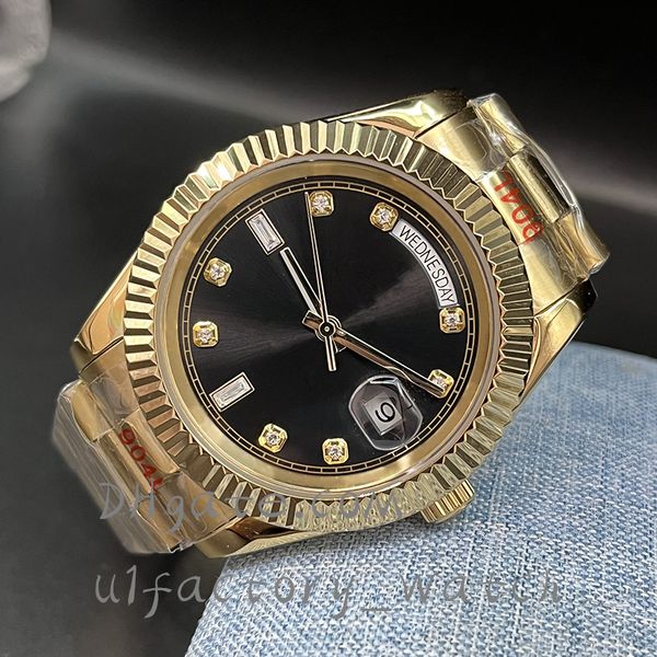 

men's automatic watch 41mm 904l stainless steel double calendar u1 waterproof watches sapphire luminous sports designer watch, Slivery;brown