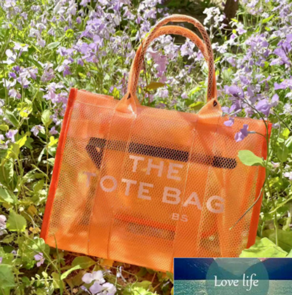 

women letter large tote bags handbag shoppingbag macaron candy color mesh letters new trend pvc beach bag with logo