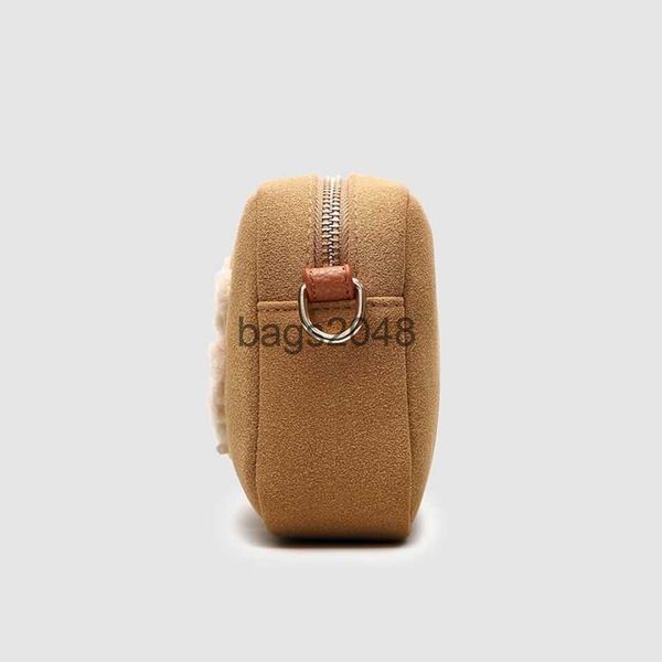 

evening bags ugg designer lamb wool bag 2022 autumn winter new wool womens handbag single shoulder diagonal camera handbag mini square bag t