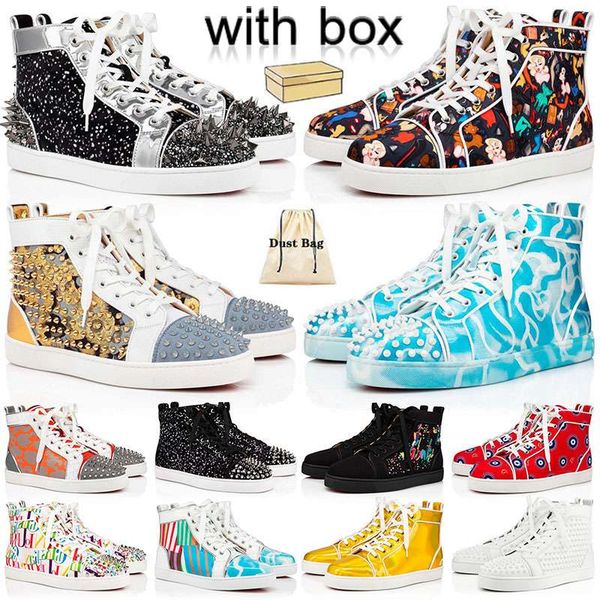

datura flower print spikes sneakers boots high flat platforms designer trainer triple black white red cool grey beige rivet designer famous