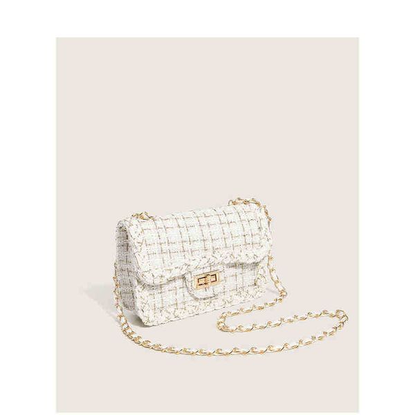

shoulder bags gentle light luxury small fragrant wind woolen chain bag 2022 korean new bag women's fashion versatile msenger shoulder b