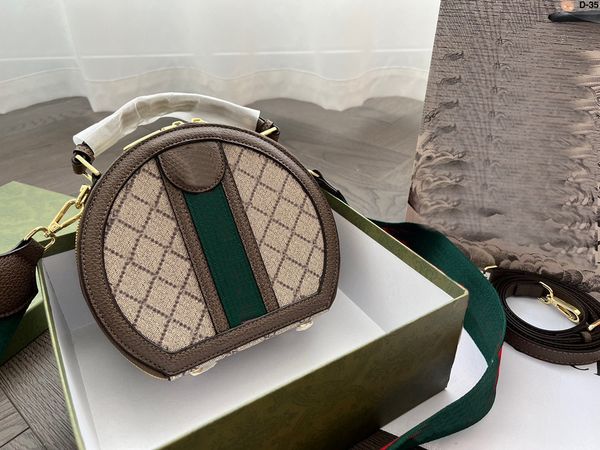 

classic shoulder bag designer's design women's round cake bag