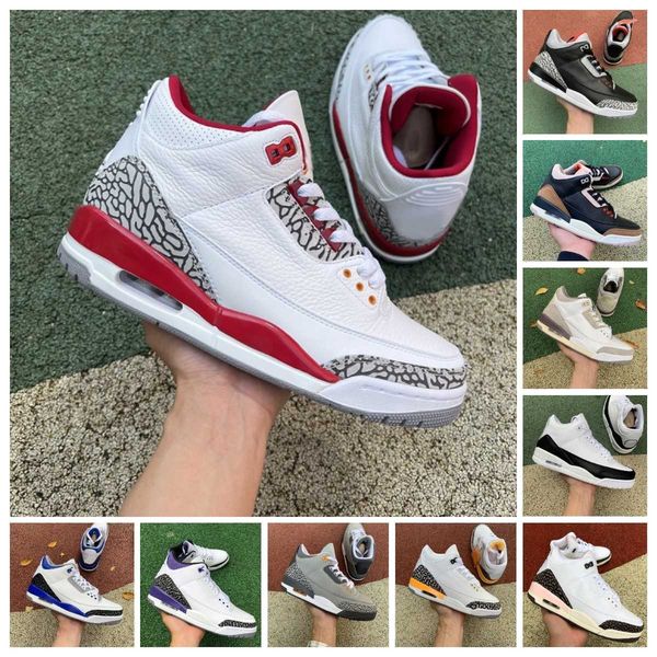 

jumpman 3 mens basketball shoes 3s dark mocha muslin kumquat cardinal red black cement racer blue fragment unc cool grey georgetown laser