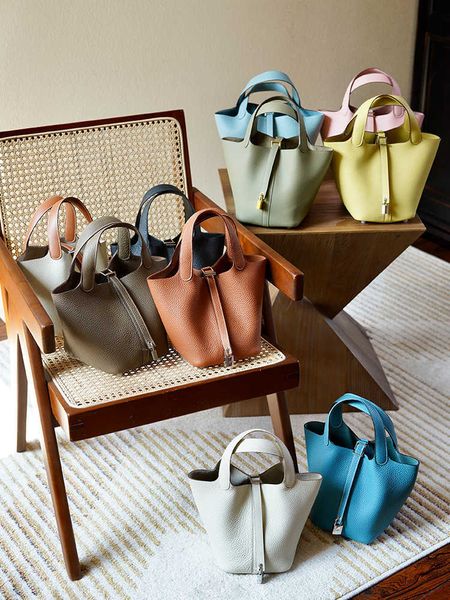 

designer herme bag women's large fashion classic craftsman wax thread hand sewn small 18picoton vegetable basket bu et