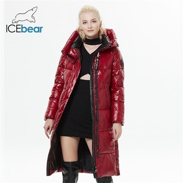 

womens down parkas winter fashionable jacket hooded warm bio fluff parka hight quality female quilted coat gwd5d 221007, Black