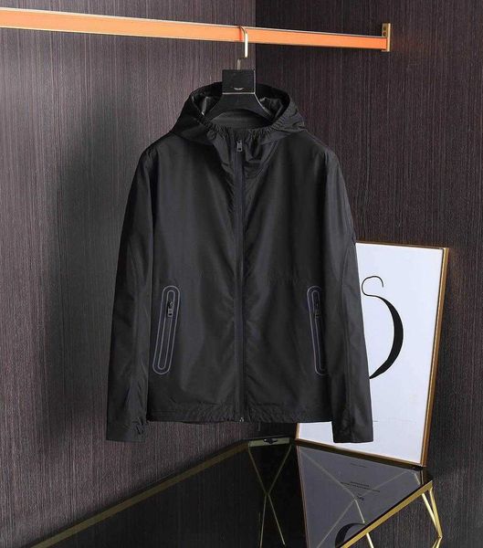 

designer spring and autumn men's jacket casual cardigan street fashion hoodie close fitting comfortable coat, Black;brown