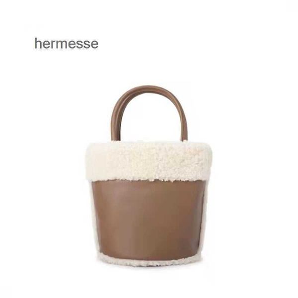 

evening bags ugg designer autumn winter new womens bag lamb vegetable basket bucket handbag one shoulder plush crossbody handbags