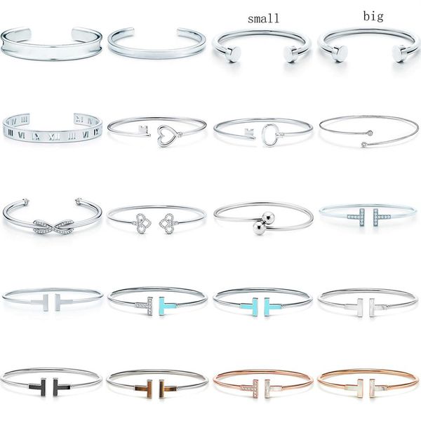 

new 100% 925 sterling silver sl 10 tfb original bracelet classic t-shaped bracelet multicolor optional luxury fine jewerly327y, Black