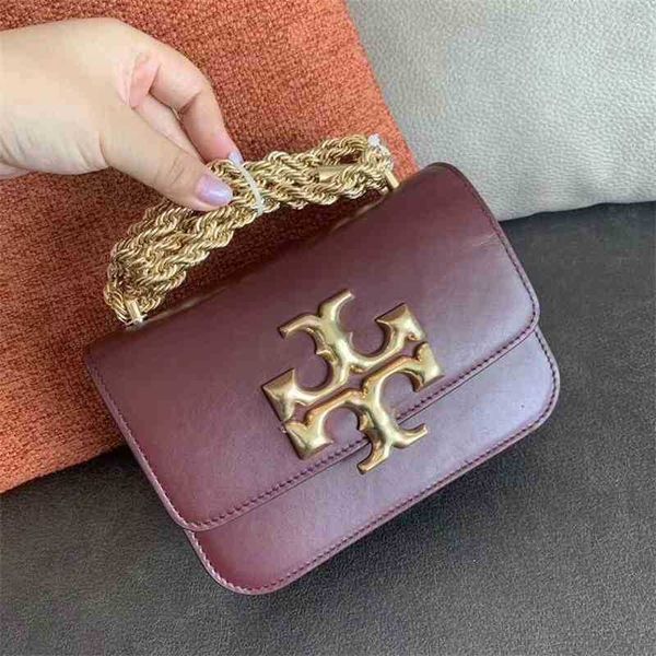 

designer torys bag burchs bags handbags bag women's cowhide chain fashion diagonal leisure single small square 2023 shoulder crossbody