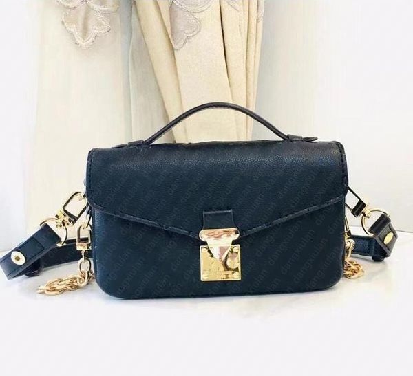 

designer pochette metis east west bag women embossing genuine leather handbag messenger shoulder bags elegant crossbody luxury bags