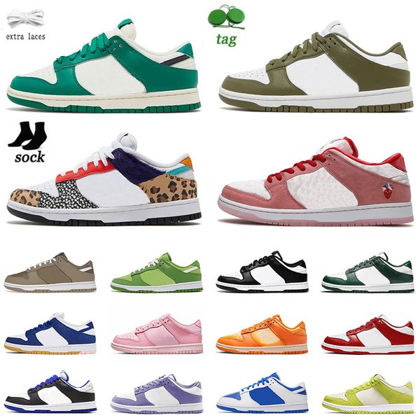 

2022 new men women running shoes low flat sneakers with socks us 13 medium olive malachite green apple black white safari mix chunky
