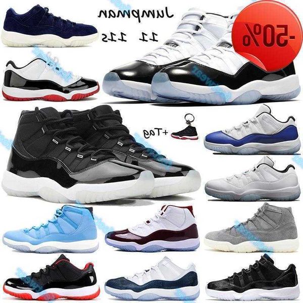 

11 11s men womens bred concord 45 25th annivers low snake navy athletic trainers gamma blue sbeakers with keychain tag