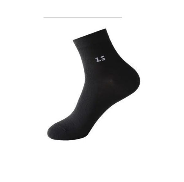 

1pair men's letter graphic crew socks / purchase protections, Black