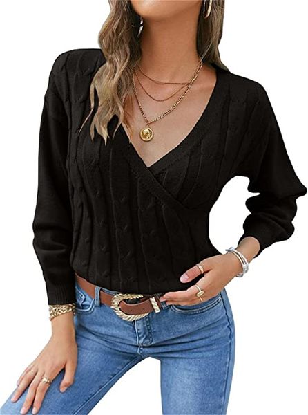 

women's t-shirt womens sweaters trendy round neck long sleeve loose fit, White