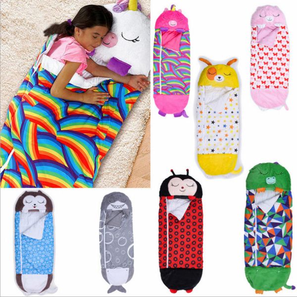 

sleepsacks children's sleeping one-piece pajamas sleepings bags children pillow cartoon animal kids sleeping's bag plush doll cart