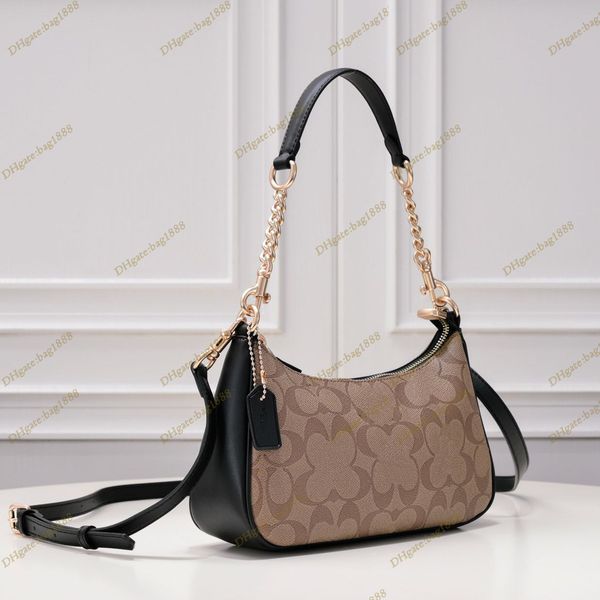 

new teri underarm bag designer women's handbag fashion splice contrast print mahjong bag one shoulder crossbody bags