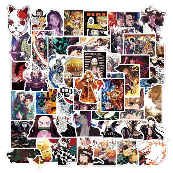 

50pcs demon slayer stickers vinyl waterproof anime sticker for water bottles